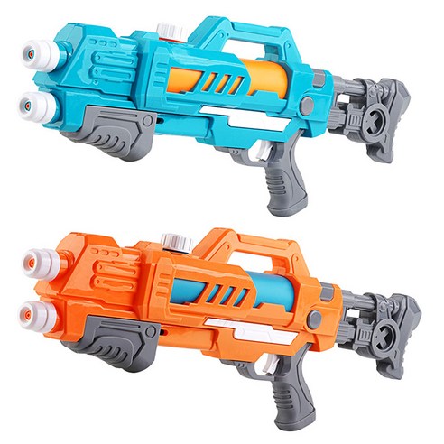 초대형 더블 전동 물총 장거리 너프건 강력한 대용량 샷건 압축형 워터건 성인 학생 수영장 물총싸움, wps113 a오렌지