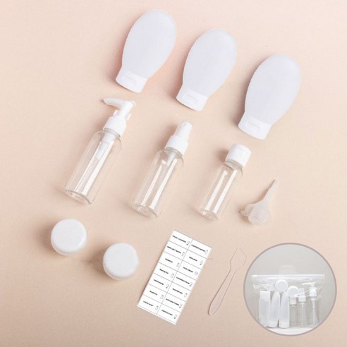 여행자의 편의성과 유용성을 향상시키는 리틀코너 여행용 공병 파우치 세트