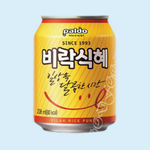 팔도 비락식혜, 238ml, 24개