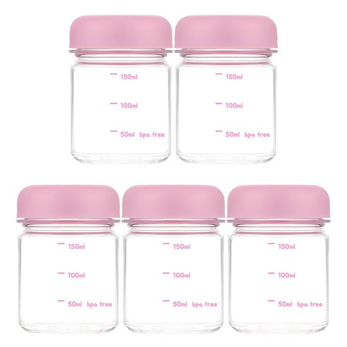 위드 국산 미니 보틀 눈금 물병 트라이탄 180ml 5p, 핑크 (5개입), 5개