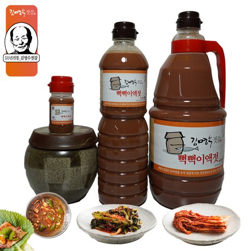 [김명수젓갈][수도권대리점] 뻑뻑이액젓 900ml (16시 이전 주문건 당일출고), 1개