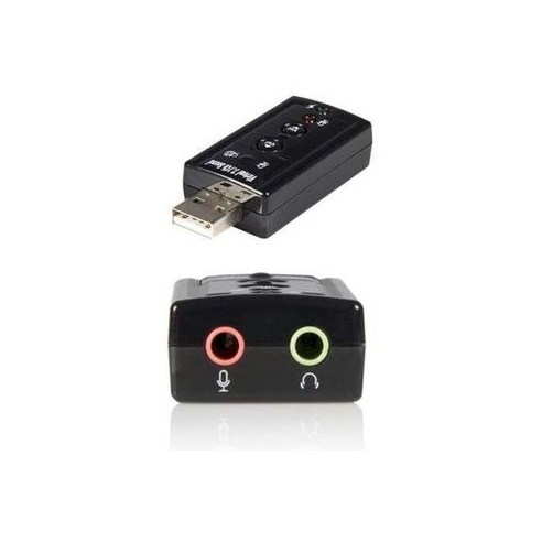 New Startech Virtual 7.1 USB 스테레오 외장 사운드 카드 2X3.5mm 여성용 C미디어 지원