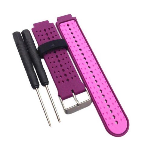 Garmin 포어 러너 용 교체 밴드 220 230 235 620, 보라색  and amp 핑크, 실리콘