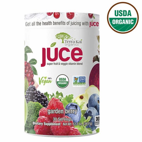 테라카이 유기농 쥬스 가든 베리 블렌드 분말 12.2oz [ Terra Kai Organic Juce garden berry Powder 12.2oz ], 2개