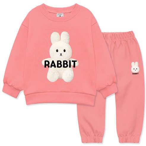 리틀래빗 아동용 포토래빗 상하 바지세트