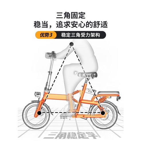 접이식 소형 리튬 배터리를 장착한 혁신적인 2023년 피닉스 전기 자전거