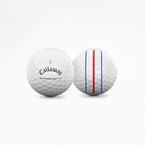 callaway 켈러웨이 크롬소프트/ERC 트리플 트랙 A+ 30개 골프 로스트볼, 혼합색상, 1개입