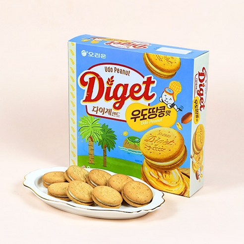 다이제샌드 우도땅콩맛 제주도기념품, 2개, 392g