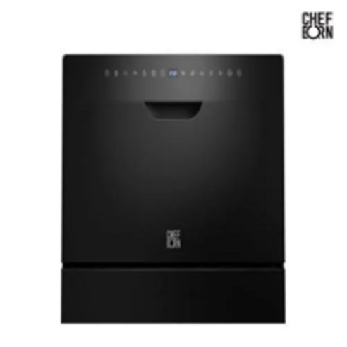 혁신적인 기술과 디자인으로 주방을 업그레이드하는 쉐프본 워시폴8 블랙라벨 식기세척기 WQP6-8204V1