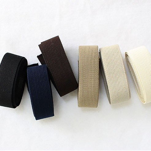 2마 가방끈 38mm 내츄럴 웨이빙 끈 6컬러 부자재, 브라운, 1개