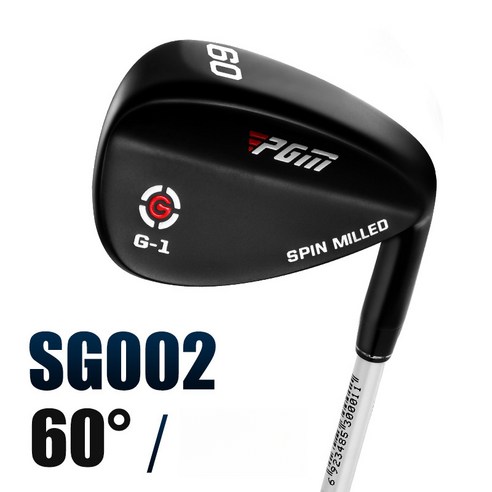 PGM 골프채샌드 웨지스테인리스 강.52°/54°/56°, 블랙 골프 모래 60 도