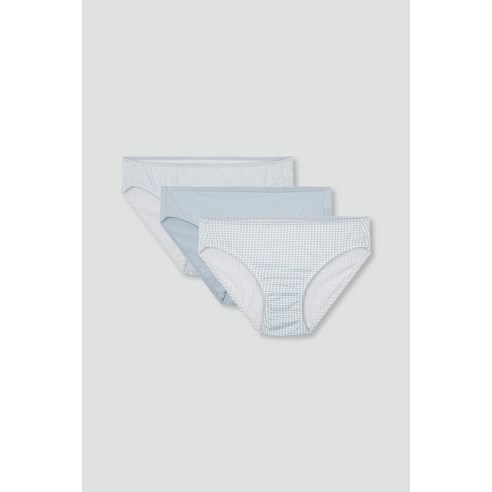 JAJU 코튼 체크 힙허거 팬티로 산뜻하고 편안한 하루를 시작하세요.