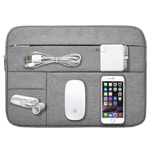 15인치 노트북파우치 포켓 D05, 그레이