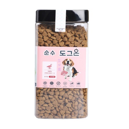 펠리코 도그온 강아지 사료 샘플 대형견 사료 골든리트리버 사료 진돗개 진도개, 1개, 20kg, 큰알갱이(약 1cm)