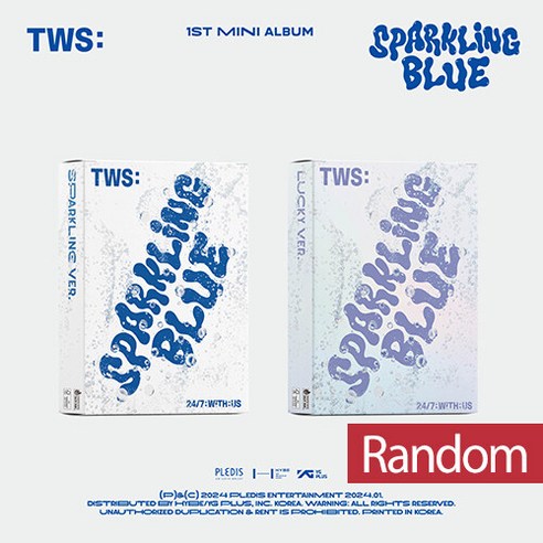 투어스 - 미니 1집 Sparkling Blue [버전 2종 중 랜덤발송] 아웃박스+포토북+스티커+폴라로이드+네임택+포토카드