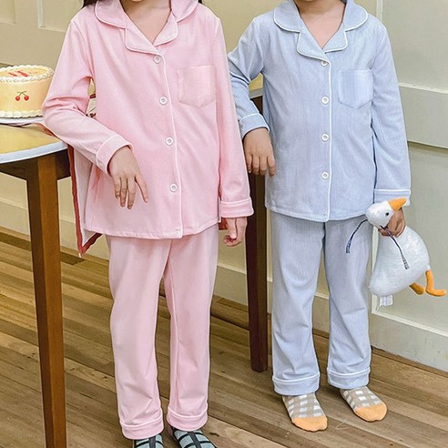 [OKㅣ강추] 아동 소프트 골지 파자마 – 편안하고 부드러운 홈웨어 [OKNOWㅣ추천상품]