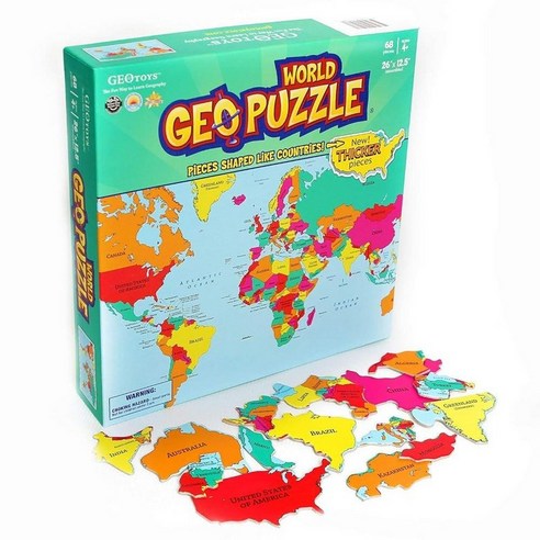 GeoToys GeoPuzzle World 세계지도 퍼즐 점보 143489, 아시아