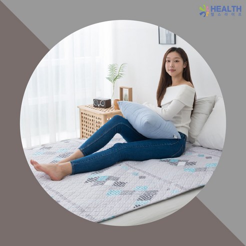 헬스라이프 한일의료기 탄소전기요 더블 사이즈 (135x180cm) – 시크릿 그레이 전기요탄소매트