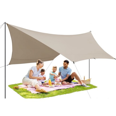 야외 모험을 위한 내구성 있고 다용성 캠핑 타프