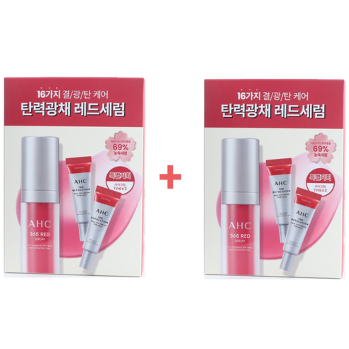 AHC AHC 365 레드세럼 30ml + 아이크림 7ml x2 세트, 1개