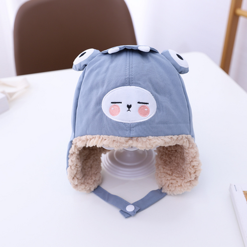 오뜨앙쥬 아동용 개구리 귀달이 방한모자
