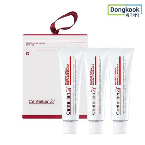 마데카크림  [수분진정] 마데카크림 하이드라 3x 포뮬러 50ml 3개+기프트박스, 단품