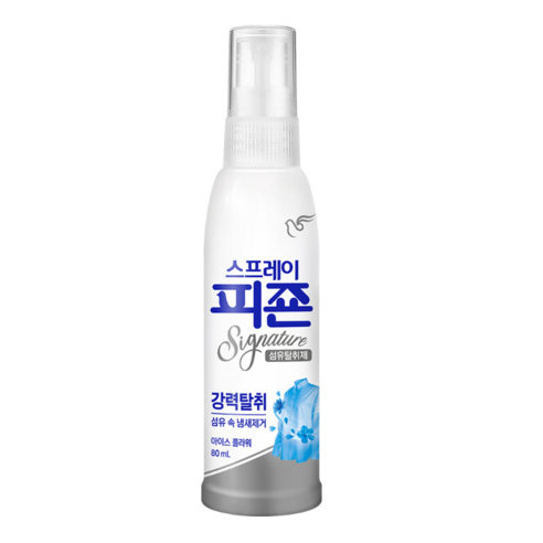 피죤 스프레이 시그니처 섬유탈취제 아이스 플라워향 본품, 60ml, 5개