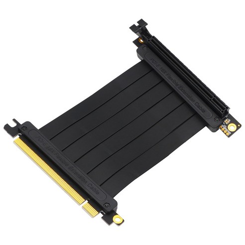Retemporel PCI Express 16X 이미지 카드 확장 케이블 20Cm 270도 GPU 케이블(버클 슬롯 포함), I500006779