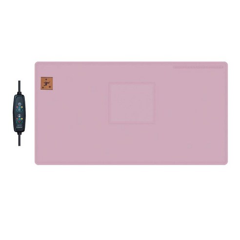THE VEDO SHOP 난방 담요 과열 보호 3 레버 조정 가능한 단일 레이어 5V USB 전기 담요 목도리 사무실 홈 어깨 바디 레그 넥, 분홍, M, 폴리에스터