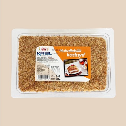 KRAL 크랄 구운 볶은 카다이프 면 500g, 12개
