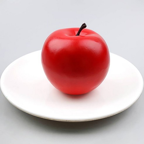 빨간 사과 모형 8.1cm 전체 레드색상 과일모형 사과모형 인조 사과열매 모조사과