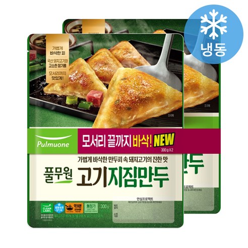 풀무원 고기지짐만두 (300gX2EA), 300g, 1개