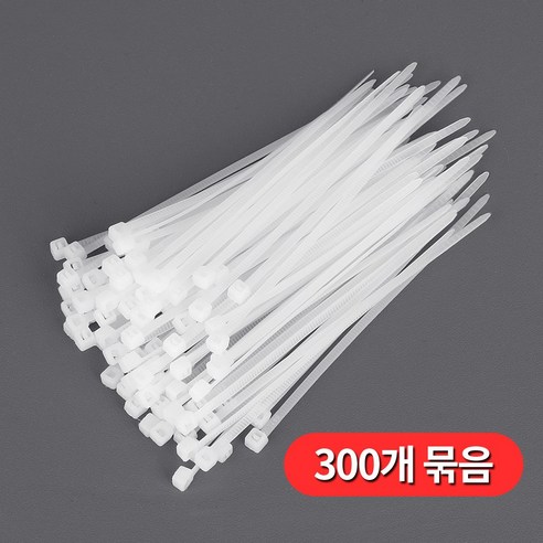 칼론 케이블 타이 화이트 100mm KR-CTS 100p, 3개
