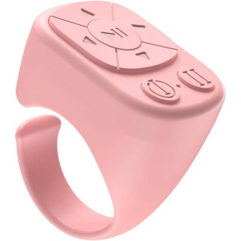 Lazy Ring Selfie Maker Phone Bluetooth Remote Control Fingertip Automatic Brushing Video Novel Lik, Pink