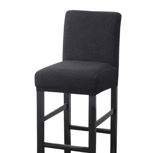 홈 바 의자 커버 바 높은 의자 커버, 블랙, 35*45