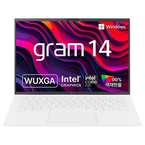 LG전자 그램14 코어Ultra5에센스화이트 512GB 16GB WIN11 Home 14Z90S-GA56K, 화이트