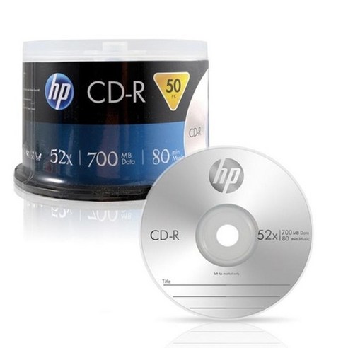 문구사무/HP CD-R(50P/HP), 본상품선택 cd룸외장노트북cd롬블루투스호환cd플레이어usbaux재생음악메모리기능개인가정용차량용120 Best Top5