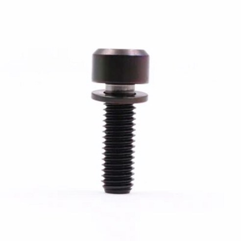 M5 x 20mm 티타늄 스템 볼트 자전거 MTB 안장봉 클램프 나사 고정 부품 7 가지 색상 1/3 개, 02 black 1pc