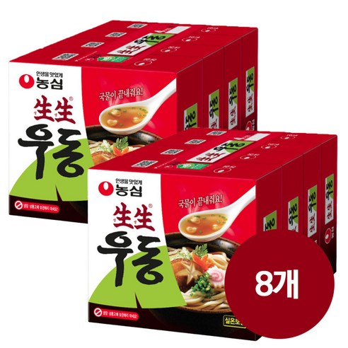 농심 생생 우동 253g, 8개 
면/통조림/가공식품