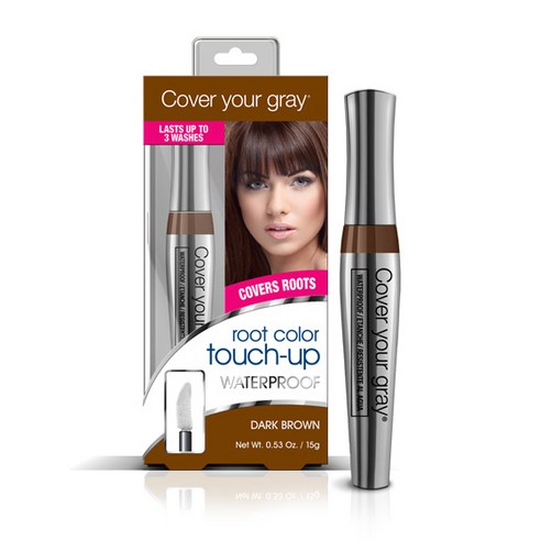 커버유어그레이 루트 컬러 터치 업 워터프루프 헤어 마스카라 15g, Dark Brown, 1개