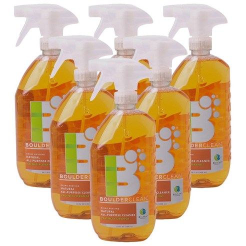 보울더클린 다목적 클리너 발렌시아 오렌지 향, 6개, 828ml