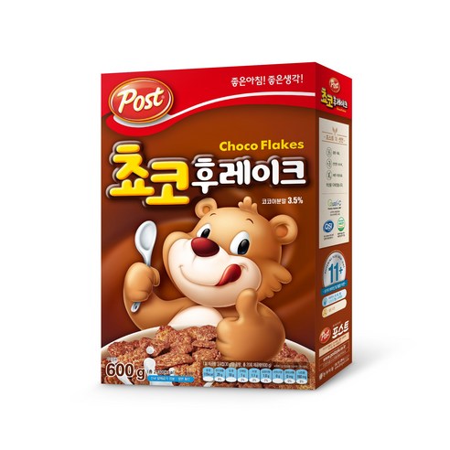 동서 포스트 쵸코후레이크 시리얼, 600g, 6개