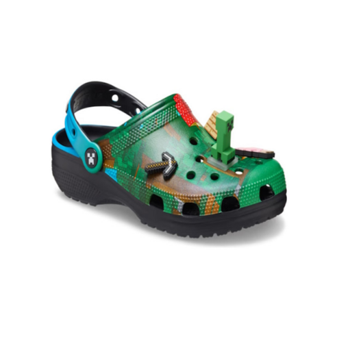 발 닿는 곳마다 즐거움이 팡팡! 크록스 마인크래프트 클로그로 특별한 하루를 시작하세요.