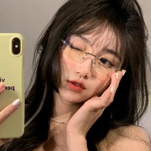 투니스 여성 블루라이트 차단 무테 안경