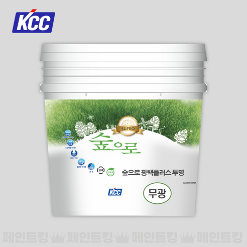 KCC페인트 숲으로 광택플러스 투명, 무광, 4L, 1개