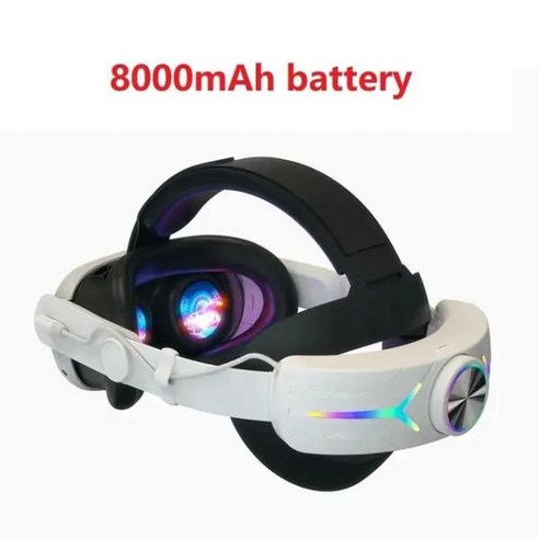 vr기기 Esports 편안한 스폰지 헤드웨어 충전 헤드셋 메타 퀘스트 3 VR 액세서리용 8000mAh 배터리 내장, 02 only VR