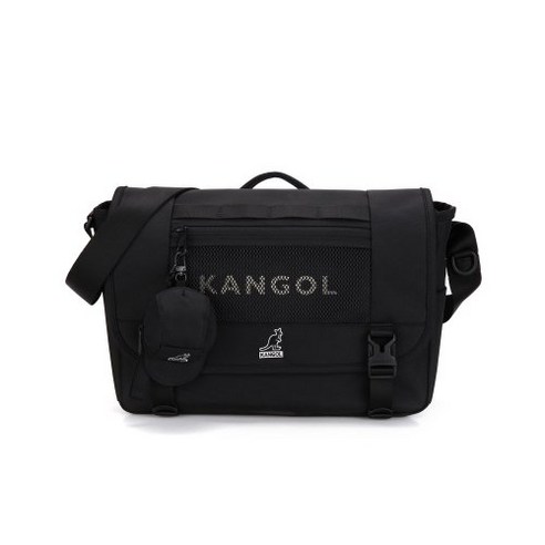 [국내정식매장] 캉골메신저백2059 가방 크로스백 에코백 KANGOL 아이콘 Ⅲ 블랙 Icon Messenger Bag BLACK