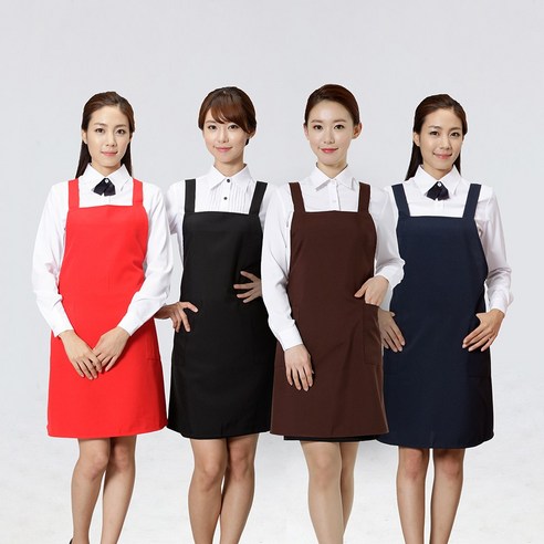 일상에 예술을 더하는 X형 블랙 앞치마