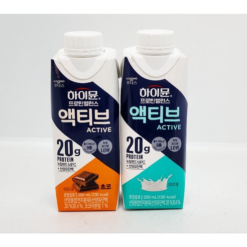 일동 하이뮨 프로틴밸런스 액티브9입 + 액티브초코9입, 250ml, 1세트