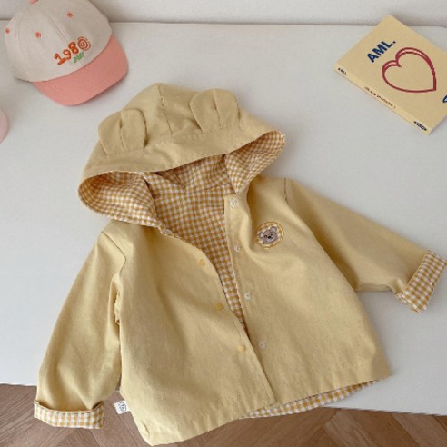 앨리홈 애니멀체크양면점퍼 아동 여아 남아 주니어 플리스 자켓 뽀글이 점퍼 패밀리룩